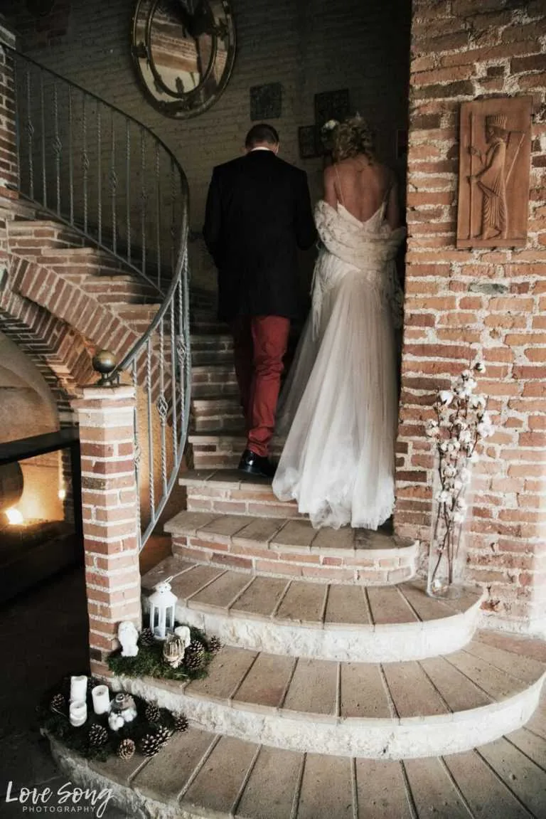 トゥールーズ近郊のワイナリー、シャトー・サン・ルイでの結婚式