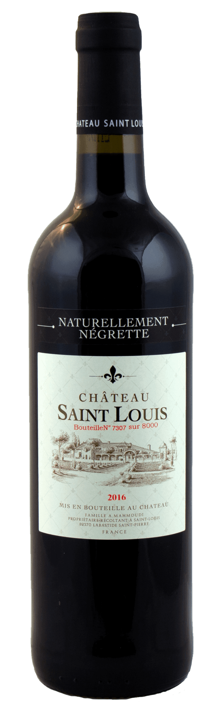 Flaschen Bio-Wein vom Château Saint Louis, AOC Fronton