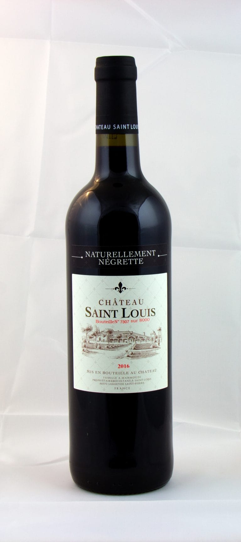 Flaschen Bio-Wein vom Château Saint Louis, AOC Fronton