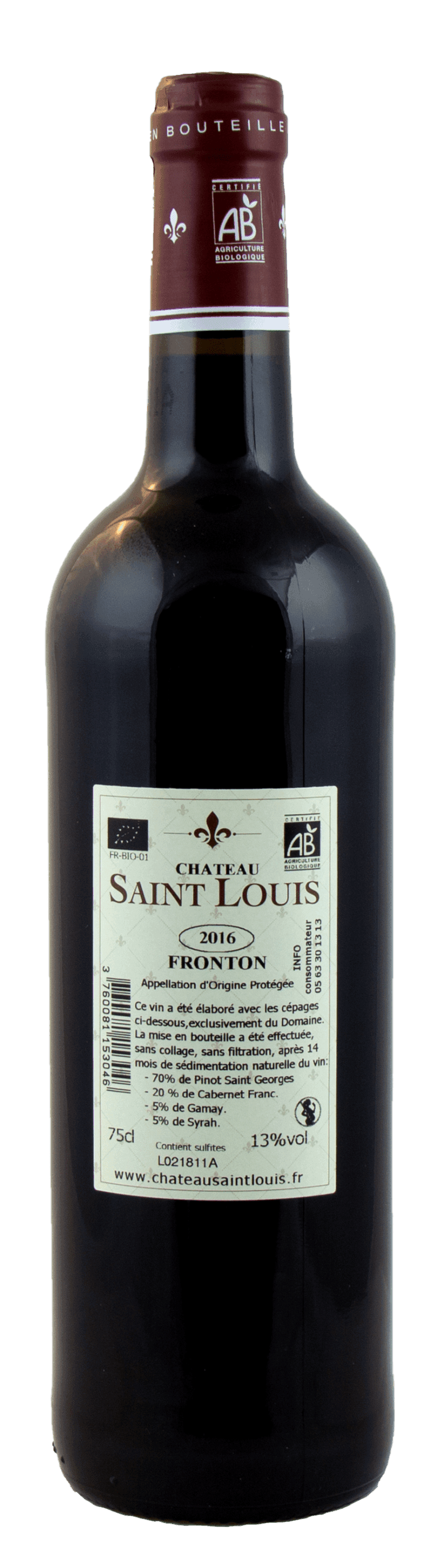 Weingut Château Saint Louis Fronton Tradition2016_Hintergrund