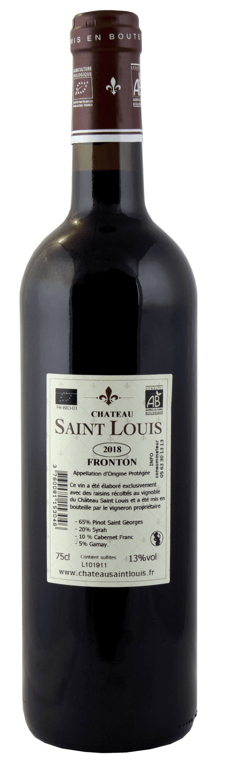 Weingut Château Saint Louis Fronton Tradition2018_CE_DET