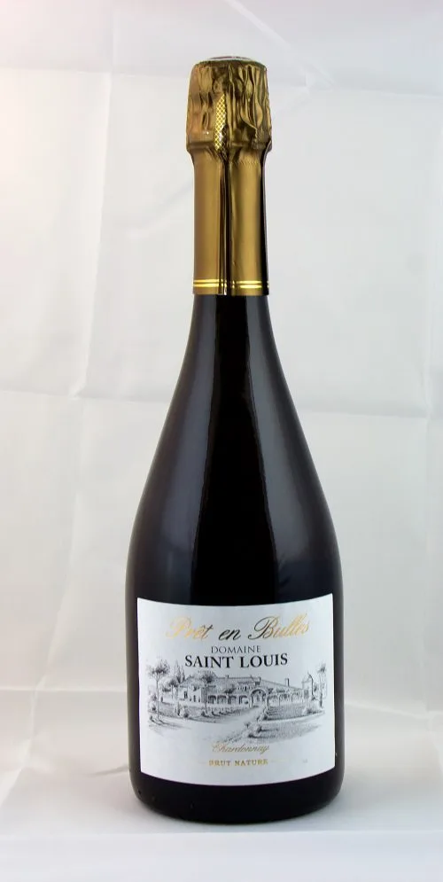 Bottles of organic wine from Château Saint Louis, AOC Fronton