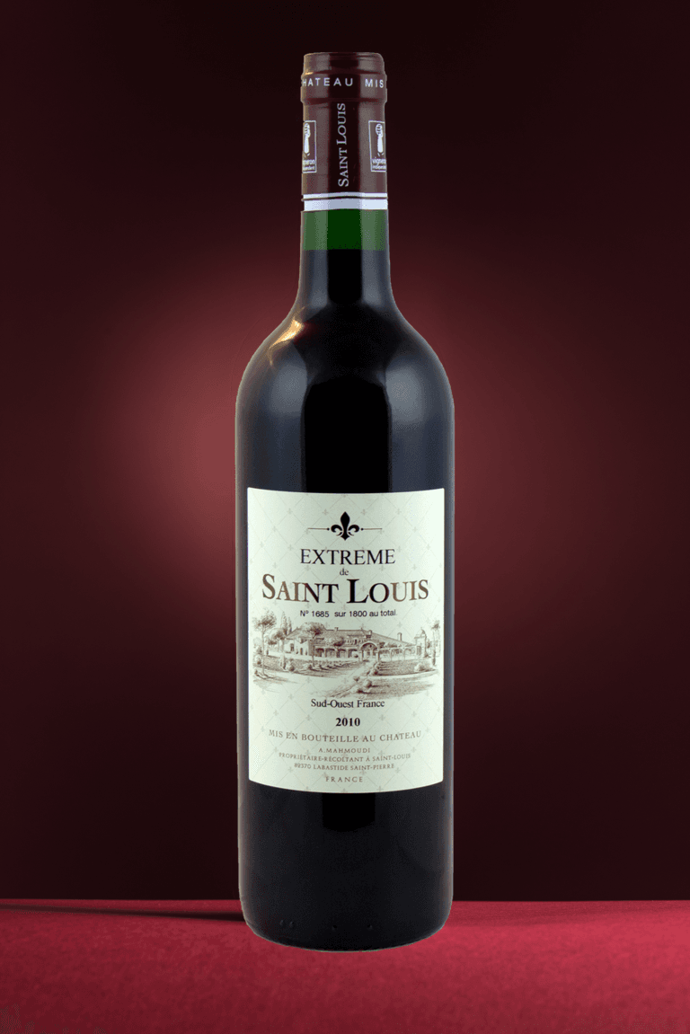 Flaschen Bio-Wein vom Château Saint Louis, AOC Fronton