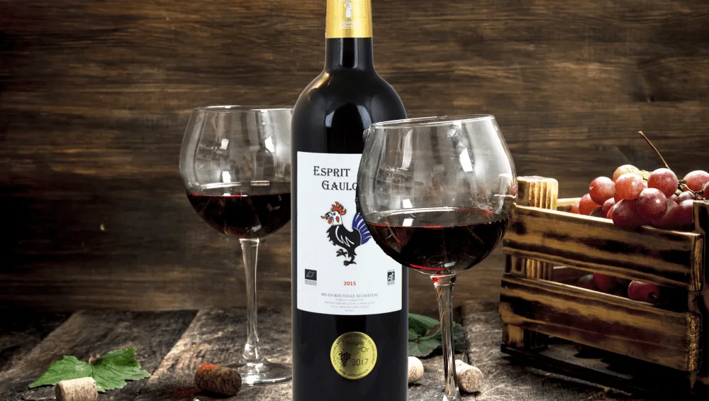Flaschen Bio-Wein vom Château Saint Louis, AOC Fronton