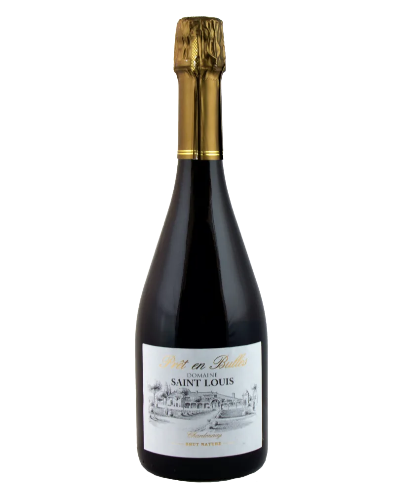 Bild der Flasche Prêt en Bulles 2020: "Flasche Prêt en Bulles Jahrgang 2020, ein außergewöhnlicher Perlwein mit Aromen von weißen Früchten und Zitrusfrüchten, ideal um besondere Momente zu feiern."