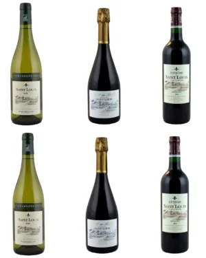 sélection exclusive de 6 bouteilles du Château Saint Louis, incluant l'exceptionnel 'Extreme', le pétillant 'Prêt en bulles' et notre Chardonnay médaillé d'or