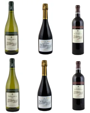 exclusive collection of 6 bottles of Château Saint Louis wines
